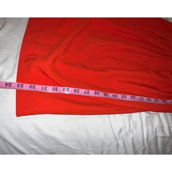 Reiss Red/Orange  Sequin Top 3/4-Sleeve Fitted Dress Size 4 - Picture 7 of 9